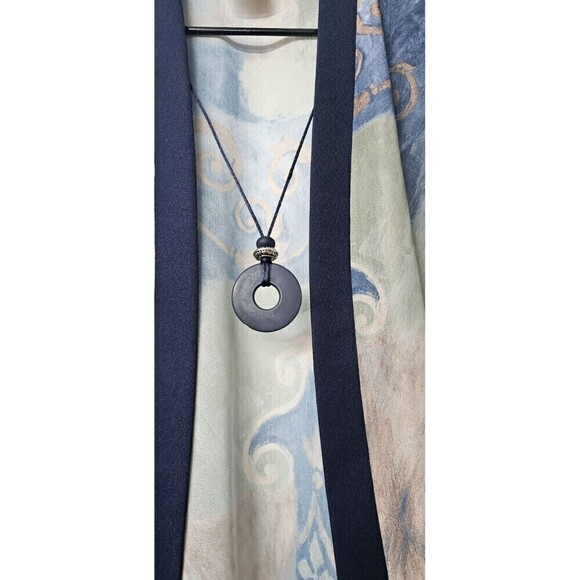 PRIDE & JOY Open Front Cardigan Earthtones With Removable Necklace (14P) - Picture 3 of 5